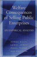 Copertina  Welfare consequences of selling public enterprises
