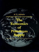 Copertina  The economics of petroleum supply