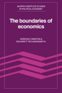 Copertina  The boundaries of economics