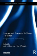 Copertina  Energy and transport in green transition : perspectives on ecomodernity