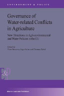 Copertina  Governance of water-related conflicts in agriculture