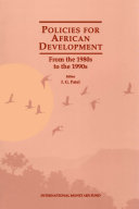 Copertina  Policies for African development