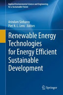 Copertina  Renewable energy technologies for energy efficient sustainable development