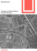 Copertina  Critique of urbanization : selected essays