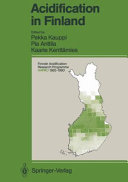 Copertina  Acidification in Finland