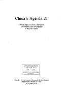 Copertina  China's Agenda 21