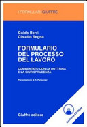 Copertina  Formulario del processo del lavoro