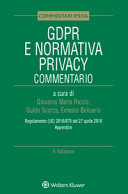 Copertina  GDPR e normativa privacy : commentario