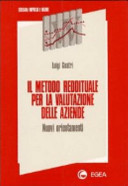Copertina  Il metodo reddituale per la valutazione delle aziende