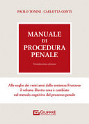 Copertina  Manuale di procedura penale