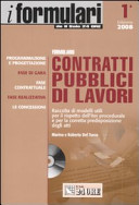 Copertina  Formulario Contratti pubblici di lavori