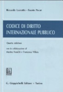 Copertina  Codice di diritto internazionale pubblico