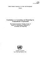 Copertina  Conclusions on accounting and reporting by transnational corporations : the intergovernmental working group of experts on international standars of accounting and reporting 